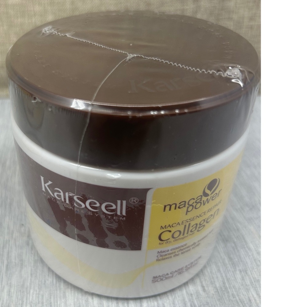 Karseell Maca Power Collagen Hair Mask Maca Essence Repair 500ml 16.9oz NEW Seal